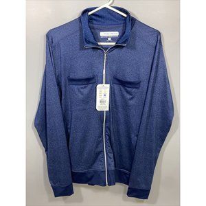 Pebble Beach Golf Womens Ladies Sport Jacket New XL Full Zipper Dark Navy Blue